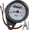 Speedo 60mm 2-1 MPH White face with Chrome Body - with rubber mount