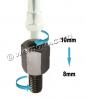 Adaptor Black 10mm Right Hand Internal Thread to 8mm Left Hand External Thread