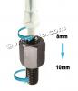 Adaptor Black 8mm Left Hand Internal Thread to 10mm Left Hand External Thread