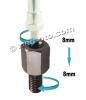 Adaptor Black 8mm Left Hand Internal Thread to 8mm Right Hand External Thread