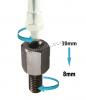 Adaptor Black 10mm Left Hand Internal Thread to 8mm Right Hand External Thread