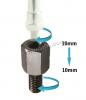 Adaptor Black 10mm Right Hand Internal Thread to 10mm Right Hand External Thread
