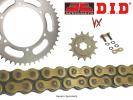 BMW F 700 GS 14 DID VX Heavy Duty X-Ring Gold and Black Chain and JT Sprocket Kit