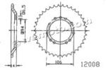 KTM 50 SX Junior 00-01 Sprocket Rear - Steel
