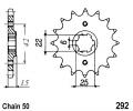 Honda NS 400 RF/RG 85-87 Sprocket Front Less 1 Tooth