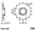 Yamaha SRX 400 (3VN1/3VN2/3VN5) (Japanese Market) 90-96 Sprocket Front