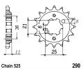 Honda AX-1 (NX 250 J/K/R/R3) (import) 89-94 Pignon 