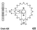 Suzuki GP 100 UX Drum Brake Model 79-92 Pignon 