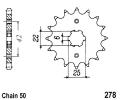 Honda CB 400 NA Super Dream 78-80 Sprocket Front Less 2 Teeth