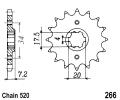 Honda MTX 200 RWF 85-86 Sprocket Front