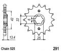 Honda CMX 450 CH/CJ Rebel (UK and import) 86-88 Sprocket Front Less 1 Tooth