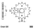 Yamaha XV 250 S Virago 98-00 Sprocket Front Less 1 Tooth