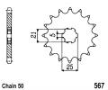 Yamaha XS 400 C 78 Sprocket Front Plus 1 Tooth