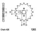 Suzuki TF 125 Farm Bike (All Models) 78-05 Pignon Moins 2 Dents