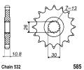 Yamaha XJR 1200 95-97 Sprocket Front