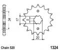 Honda TRX 200 L/M/DM/DN 90-93 Sprocket Front