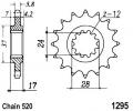Honda CB 250 FM FN2 FP Jade MC23 91-94 Sprocket Front Plus 1 Tooth