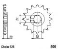 Kawasaki KH 250 S1/B1-B3 75-79 Pignon 