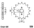 Yamaha TW 125 R/S 04 Sprocket Front Less 1 Tooth