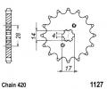 Derbi Senda 50 SM Racer X-Race Super Motard 02-05 Sprocket Front Plus 1 Tooth