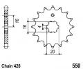 Yamaha DT 80 LC-2 (German Market) 85-94 Pignon 