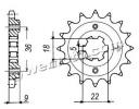 Yamaha SRX 250 N/C/CT (import) 87 Sprocket Front As Standard - JT