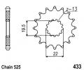 Suzuki GSF 400 M/N Bandit GK75A 91-94 Sprocket Front Less 2 Teeth