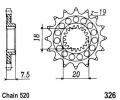 Honda CR 125 RY/R1 00-01 Pignon Plus 1 Dent