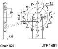 Kawasaki KSF 400 A1/A2 (KFX 400) 03-04 Sprocket Front Plus 1 Tooth