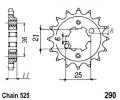 Honda XBR 500 F/G 85-87 Sprocket Front Less 1 Tooth