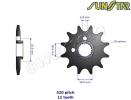 Honda CR 125 RY/R1 00-01 Pignon SunStar Moins 1 Dent