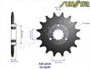 Suzuki DR 750 SK 89 Pignon SunStar Plus 1 Dent