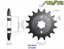 Honda CR 250 R5/R6/R7 05-07 Pignon SunStar