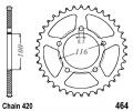 Kawasaki KX 80 E1 83 Sprocket Rear - Alloy - Less 1 Tooth