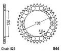 Yamaha FZR 400 Genesis (1WG) (Japan) 86 Sprocket Rear - Steel
