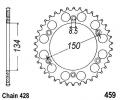 Kawasaki KDX 125 A2/B2 91-94 Couronne - Acier