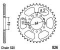 Suzuki GSX 250 EZ (German Market) 82-83 Sprocket Rear - Steel