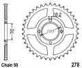 Honda CB 250 K1-3 73 Couronne - Acier