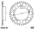 Honda CB 1100 SFY/SF1 X11 00-03 Sprocket Rear - Steel - Plus 1 Tooth