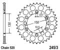 Honda NX 500 N/P/R Dominator 92-94 Sprocket Rear - Steel - Plus 1 Tooth