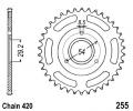 Honda Z 50 R 79-81 Sprocket Rear - Steel
