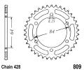 Suzuki RM 125 A 75 Couronne - Acier