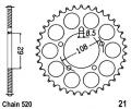 Aprilia Pegaso 125 Kat 95 Sprocket Rear - Steel