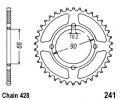 Honda MTX 125 RWE/RWF/RWH/RWL 85-95 Sprocket Rear - Steel - Plus 2 Teeth