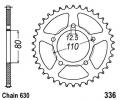 Honda CBX 1000 Z/A 79-80 Sprocket Rear - Steel