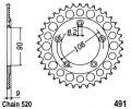 Ducati Paso 906 90-92 Couronne Plus 2 Dents - Acier