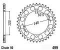 Cagiva Raptor 1000 00-05 Couronne Moins 2 Dents - Acier
