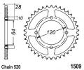 Honda AX-1 (NX 250 J/K/R/R3) (import) 89-94 Couronne - Acier