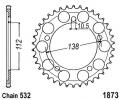 Yamaha YZF 600 R6 98-00 Sprocket Rear - Steel