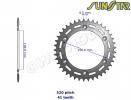 Suzuki DR 350 SL/SM/SN 91-92 SunStar Sprocket Rear - Steel - Less 2 Teeth